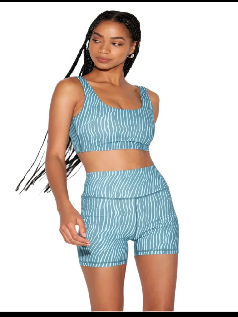 Spiritual gangster Making Waves Sport Bra & High-Waist Shorts SET - Women size S